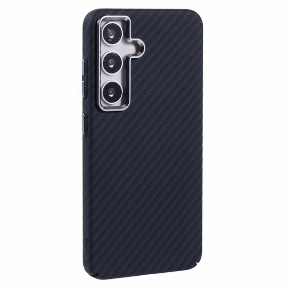 Puzdro pre Samsung Galaxy S25, Carbon Fiber MagSafe, čierne