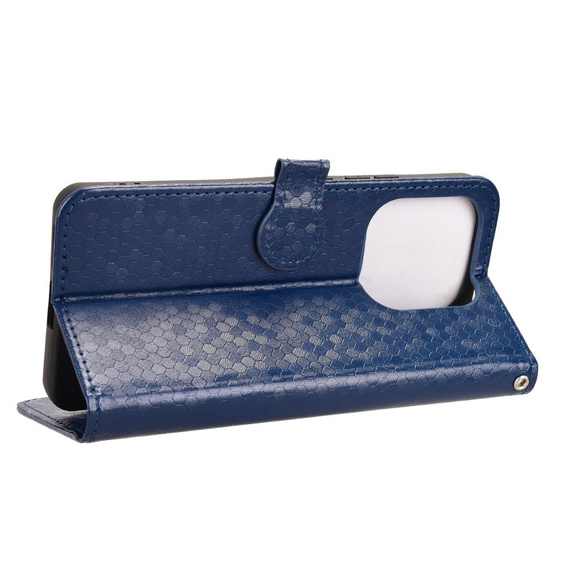Flipové puzdro pre Xiaomi Redmi Note 14 4G, Wallet Rhombus, modré