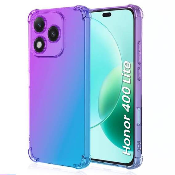 Puzdro pre Honor 400 Lite, Gradient Dropproof, Fialová / modrá