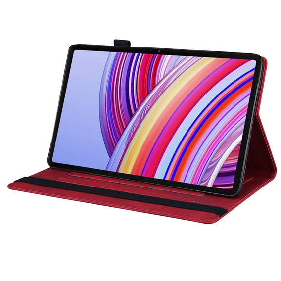Puzdro pre Xiaomi Redmi Pad Pro / Xiaomi Poco Pad, Classic, s priestorom pre stylus, červené