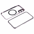 Magnetické puzdro Dual Glass MagSafe pre iPhone 16, ružové rose gold