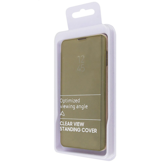 Obal na mobil pre Oppo A16 / A16s / A54s, Clear View, zlaté