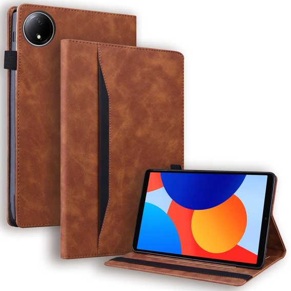 Puzdro pre Xiaomi Redmi Pad SE 8.7, Classic, s priestorom pre stylus, hnedé