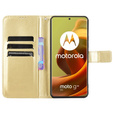 Klapkové puzdro pre Motorola Moto G85, Crazy Horse Wallet, zlaté