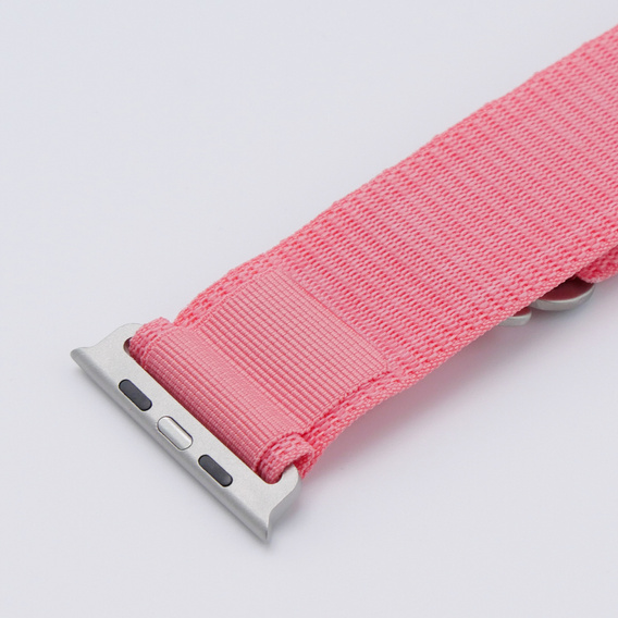 Nylonový remienok pre Apple Watch 1/2/3/4/5/6/7/8/SE/ULTRA 42/44/45/49 mm, ružový