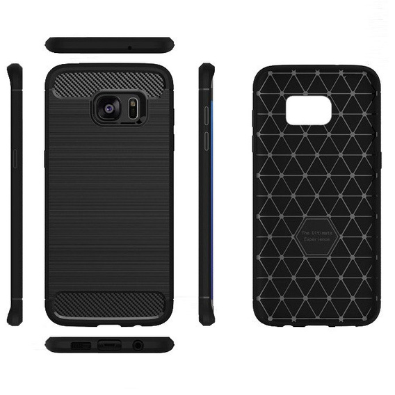 Obal na mobil pre Samsung Galaxy S7, Carbon, čierne