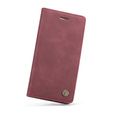 CASEME puzdro pre iPhone 7/8/SE 2020/SE 2022, Leather Wallet Case, bordové