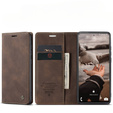 CASEME puzdro pre Samsung Galaxy S20 FE, Leather Wallet Case, hnedé