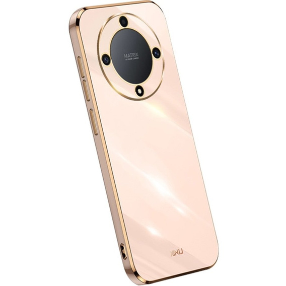 Puzdro pre Honor Magic 5 Lite, Glamour CamShield, ružové rose gold