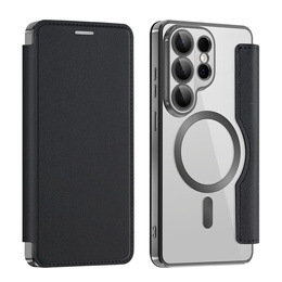 RFID peňaženka MagSafe flipové puzdro s ochranou fotoaparátu pre Samsung Galaxy S26 Ultra