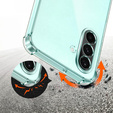 Puzdro pre Samsung Galaxy A26, Erbord Dropproof, priehľadné + sklo
