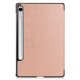 Puzdro pre Samsung Galaxy Tab S9 FE, trojskladové, ružové rose gold