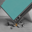 Puzdro pre Samsung Galaxy Tab S9 FE+ Plus, Smartcase s priestorom pre stylus, zelený