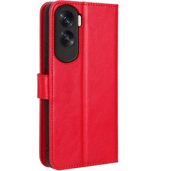 Klapkové puzdro pre Honor 90 Lite 5G, Crazy Horse Wallet, červené