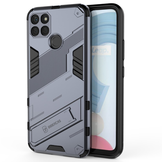 Puzdro pre Realme C21Y/C25Y, Military kickstand, modré