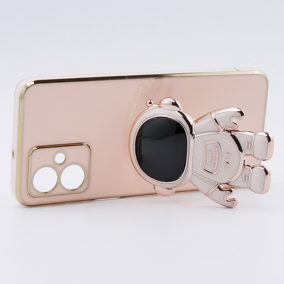 Obal na mobil pre Motorola Moto G54 5G, Astronaut, ružové rose gold