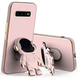 Obal na mobil pre Samsung Galaxy S10, Astronaut, ružové rose gold