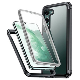 Puzdro pre Samsung Galaxy S22, Shockproof, s fóliou, čierne