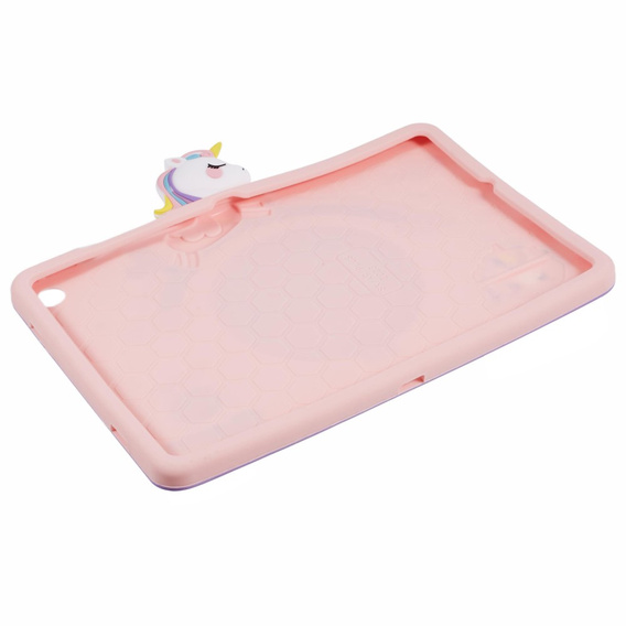 Detské puzdro pre Samsung Galaxy Tab A9+, Cute Patterns, so stojanom, ružové