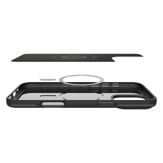 Puzdro Spigen pre iPhone 16 Pro Max, Thin Fit Mag, čierne + tvrdené sklo 9H