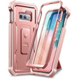 Obrnené puzdro pre Samsung Galaxy S10e, Dexnor Full Body, ružové rose gold