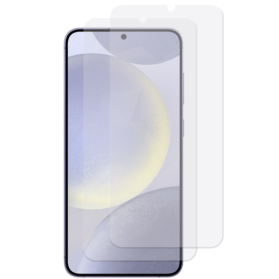 2x tvrdené sklo pre Samsung Galaxy S24/S25, ERBORD 9H Hard Glass na displeji