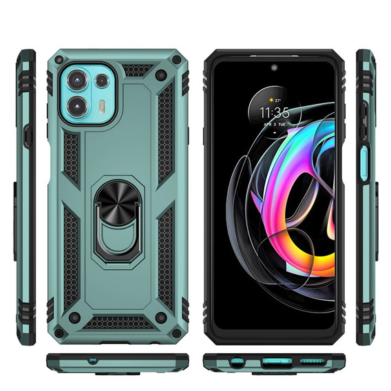 Pancierované obal na mobil pre Motorola Edge 20 Lite, Nox Case Ring, zelený