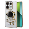 Puzdro pre Xiaomi Redmi Note 13 Pro 5G, Astronaut, biele + tvrdené sklo 9H