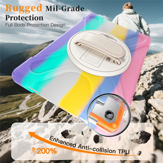 Puzdro s podstavcom a ramenným popruhom pre Samsung Galaxy Tab A11+