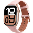 Kožený remienok pre Apple Watch 1/2/3/4/5/6/7/8/SE/Ultra 42/44/45/49 mm, čierny