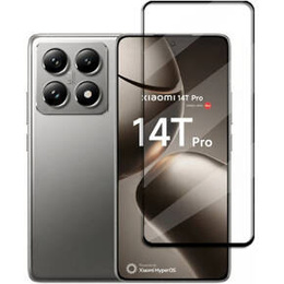 3D tvrdené sklo pre Xiaomi 14T Pro, čierny rám