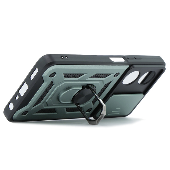 Obal na mobil pre Oppo A38 4G / Oppo A18 4G, CamShield Slide, zelený