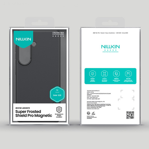 NILLKIN Frosted Shield Pro MagSafe puzdro pre Samsung Galaxy S26, čierne