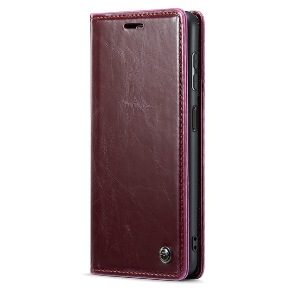 CASEME flipové puzdro pre Samsung Galaxy A34 5G, Waxy Textured, červené