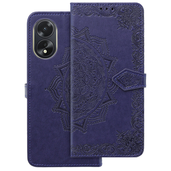 Klapkové puzdro pre Oppo A38 4G / Oppo A18 4G, Mandala, fialové