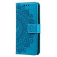 Klapkové puzdro pre Oppo A17, Mandala, modré