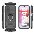 Puzdro pre Samsung Galaxy M34, KickStand Camera Lens, čierne