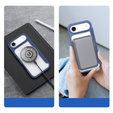 Puzdro Dux Ducis pre iPhone Air, Skin X Pro, s chlopňou, pre MagSafe, tmavomodré