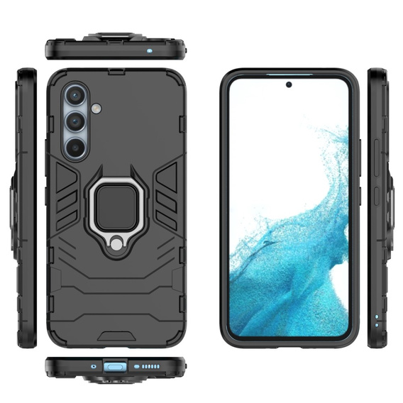 Obal na mobil pre Samsung Galaxy A54 5G, Kickstand Ring, čierne
