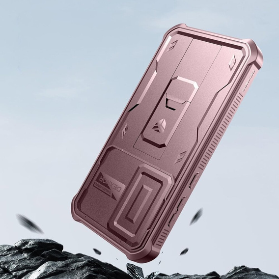 Obrnené puzdro pre Samsung Galaxy A55, Dexnor Full Body (Two Frames), ružové