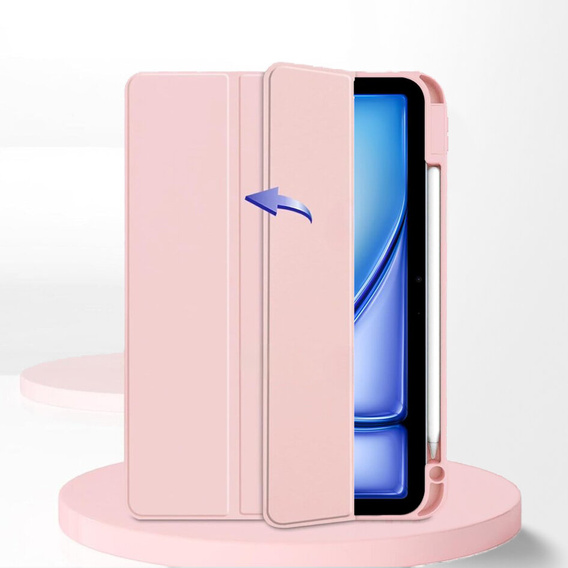 Puzdro pre iPad Air 13" 2025/2024 (7/6 gen.), Smartcase Hybrid, so slotom na stylus, ružové