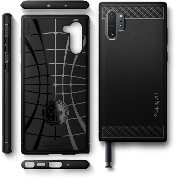 Puzdro Spigen Rugged Armor pre Samsung Galaxy Note 10+ Plus