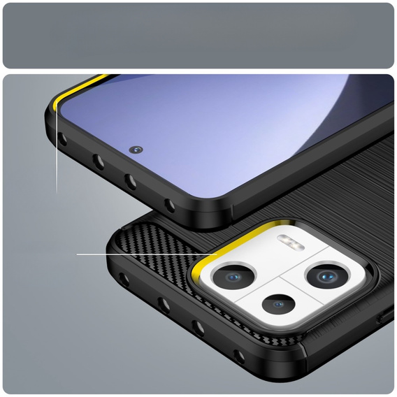 Obal na mobil pre Xiaomi 13, Carbon, čierne
