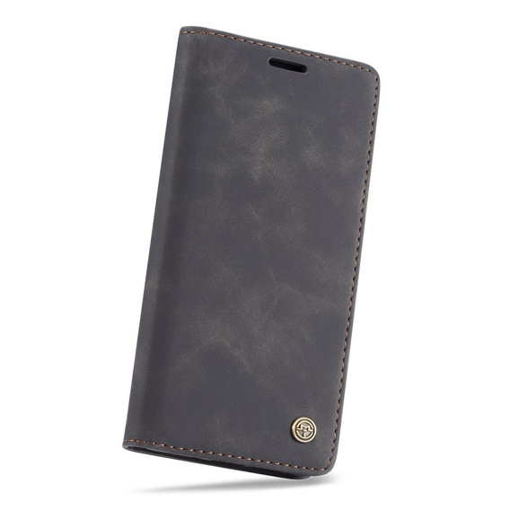 CASEME puzdro pre Huawei P30 Pro, Leather Wallet Case, čierne