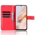Klapkové puzdro pre Xiaomi Redmi 13, Crazy Horse Wallet, červené