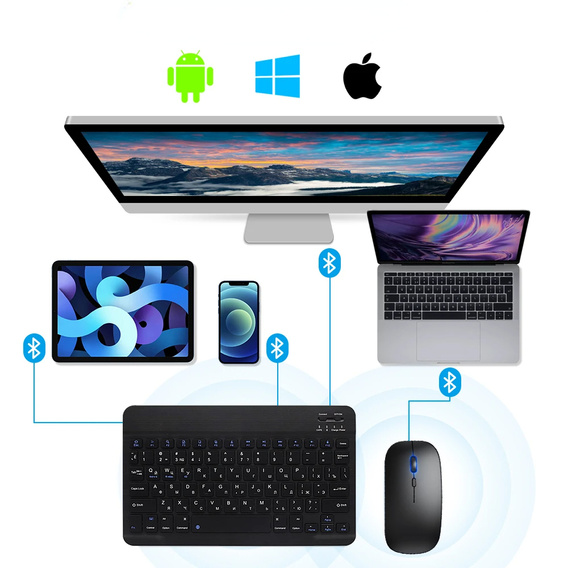 Puzdro + klávesnica Apple iPad Pro 11" 5 gen. 2024, Leather Pen Slot TouchPad, čierne