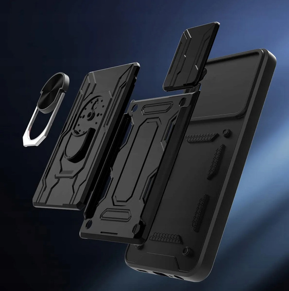 Obal na mobil pre Oppo A80, CamShield Slide, čierne