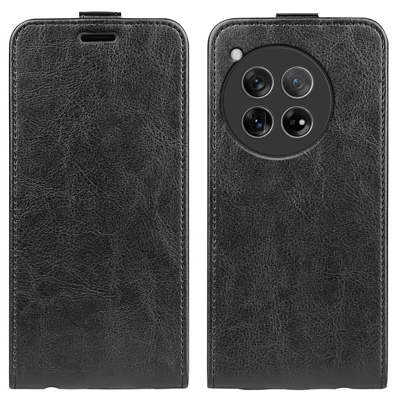 Klapkové puzdro pre OnePlus 12 5G, Flip, čierne