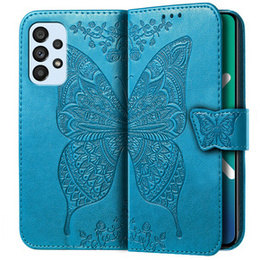Klapkové puzdro pre Samsung Galaxy A53 5G, Butterfly, modré