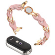 Kobieca bransoleta do Xiaomi Smart Band 10 / 9 / 8, Czarna
